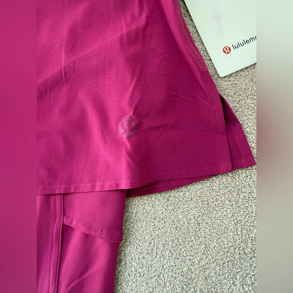 NEW - Lululemon 2-in-1 HR Tennis Skirt Tight 25" - Magenta Purple - Picture 5 of 8